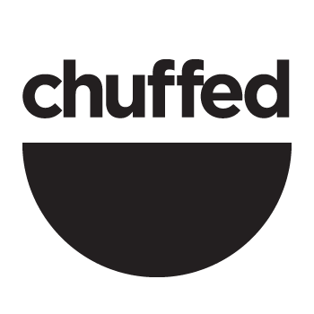 Chuffed.org logo, black 350px